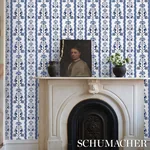 DELFT WAVES BLUE Schumacher Wallpaper wallpaper - SKU 5014380