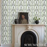 DELFT WAVES GREEN Schumacher Wallpaper wallpaper - SKU 5014381
