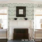 DELFT WAVES GREEN Schumacher Wallpaper wallpaper - SKU 5014381