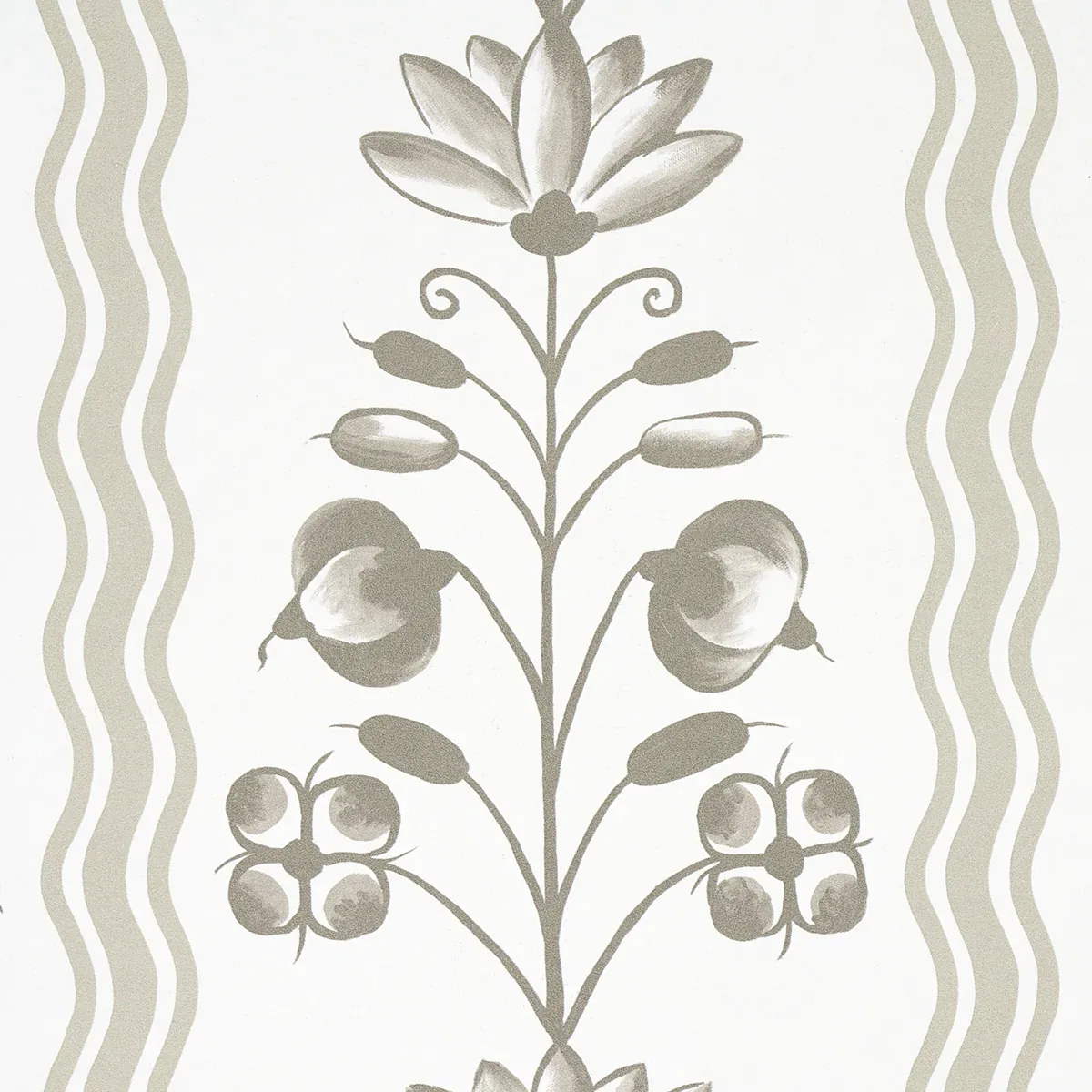 DELFT WAVES NEUTRAL Schumacher Wallpaper wallpaper - SKU 5014382