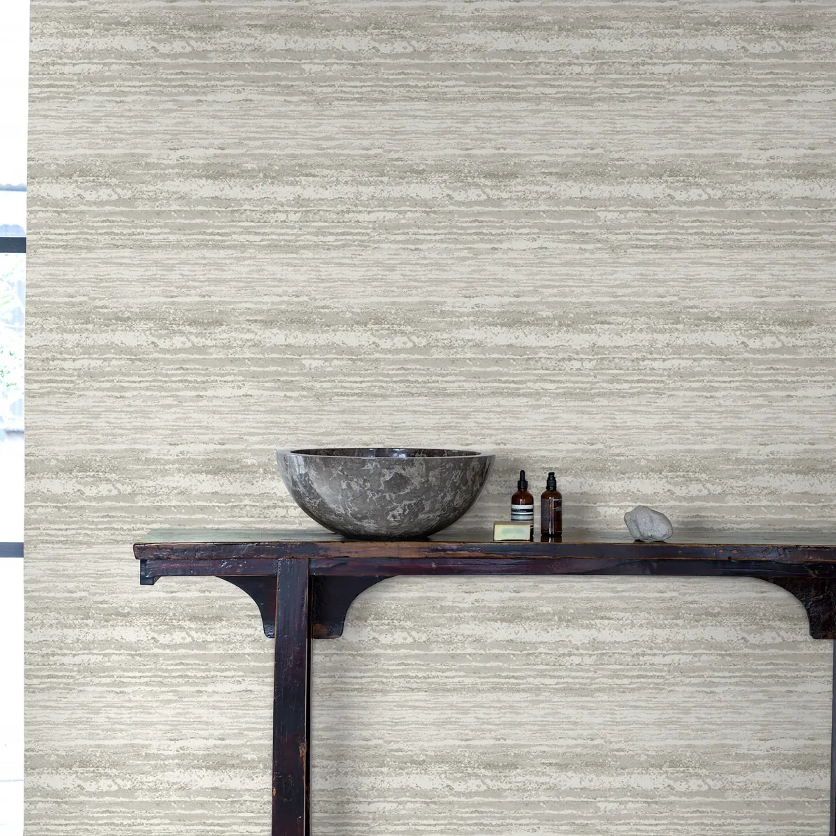 DESERT HORIZON PEWTER Schumacher Wallpaper wallpaper - SKU 6452