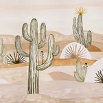 Schumacher DESERT SCAPE PANEL SET - MOJAVE Wallpaper | Buy Online Schumacher DESERT SCAPE PANEL SET wallpaper, color MOJAVE, SKU 5014611