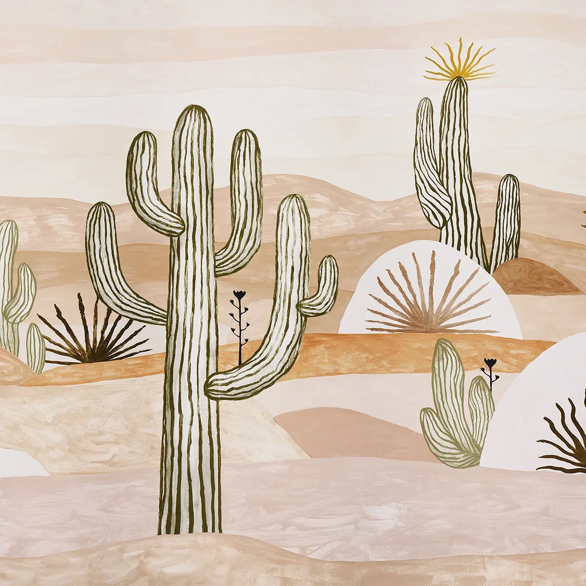 Schumacher DESERT SCAPE PANEL SET - MOJAVE Wallpaper | Buy Online Schumacher DESERT SCAPE PANEL SET wallpaper, color MOJAVE, SKU 5014611