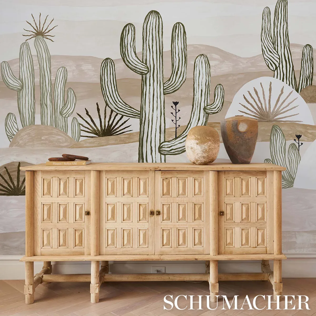 Schumacher DESERT SCAPE PANEL SET - MOJAVE Wallpaper | Buy Online Schumacher DESERT SCAPE PANEL SET wallpaper, color MOJAVE, SKU 5014611