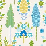 DESNA PEACOCK Schumacher Wallpaper wallpaper - SKU 5011850