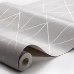DIAMONDS - GREY AND SILVER Schumacher Wallpaper | Wallpaper DIAMONDS GREY AND SILVER Schumacher Wallpaper wallpaper - SKU 8807