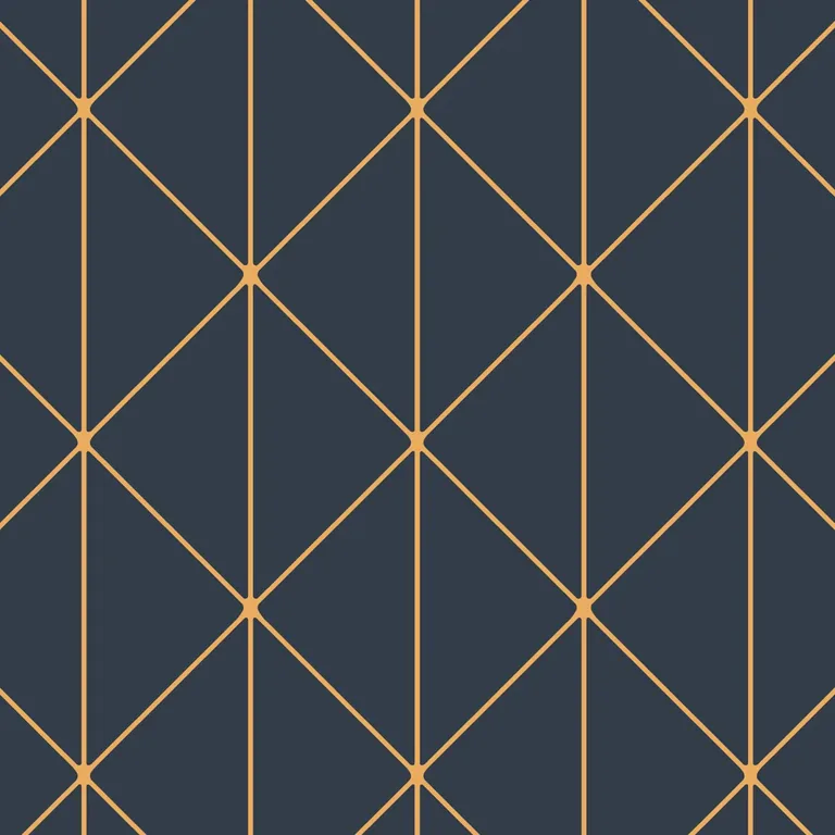 Schumacher DIAMONDS wallpaper, color NAVY AND GOLD, SKU 8804