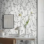DISA - CHARCOAL Schumacher Wallpaper | Wallpaper Twins DISA CHARCOAL Schumacher Wallpaper wallpaper - SKU 7425