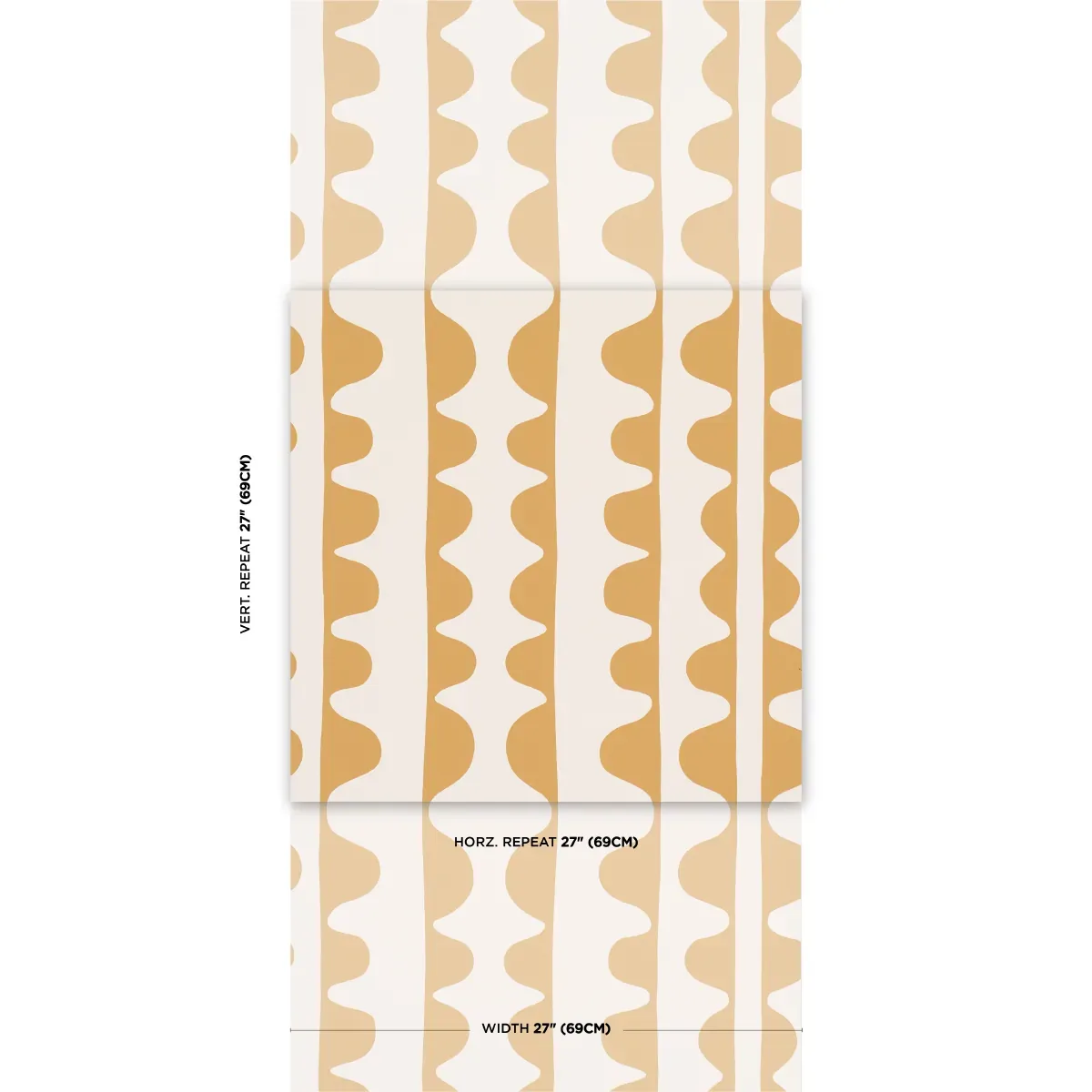 DRIFT HAND PRINT GINGER Schumacher Wallpaper wallpaper - SKU 5016621
