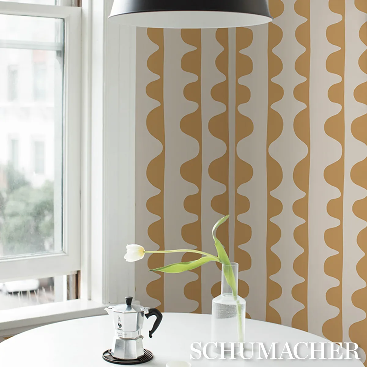 DRIFT HAND PRINT GINGER Schumacher Wallpaper wallpaper - SKU 5016621