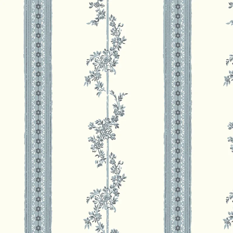 Schumacher DROTTNINGHOLM wallpaper, color BLUE, SKU 4509