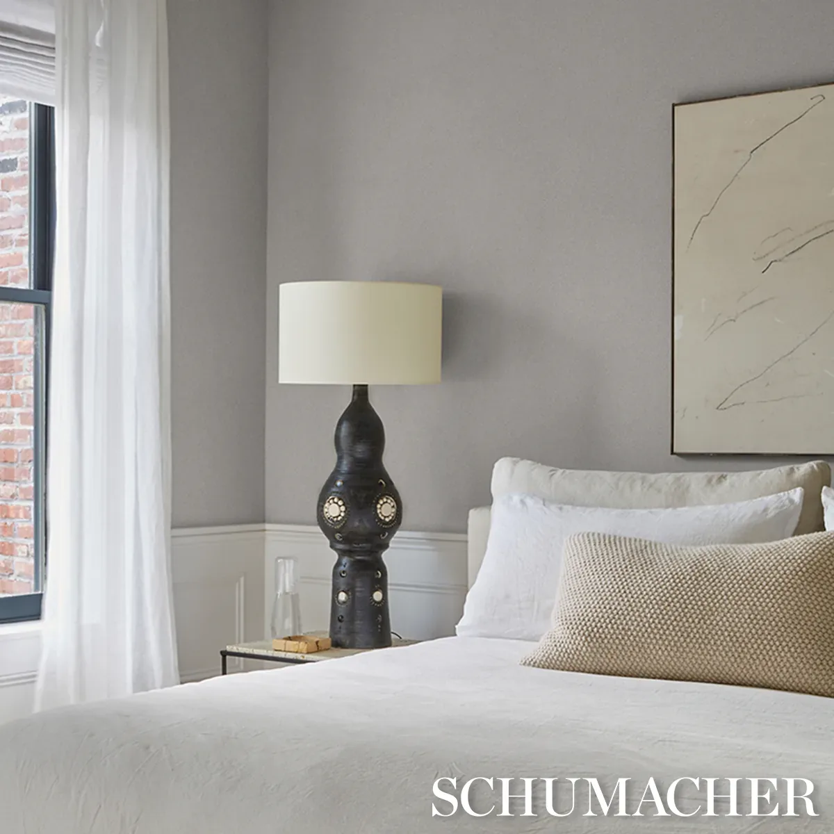 DUNBAR SHAGREEN VINYL - DOVE Schumacher Wallpaper | Wallpape DUNBAR SHAGREEN VINYL DOVE Schumacher Wallpaper wallpaper - SKU 5017262
