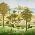 EATON'S LANDSCAPE PANEL SET DOCUMENT Schumacher Wallpaper wallpaper - SKU 5014850
