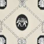 EDITH - BLACK & IVORY Schumacher Wallpaper | Wallpaper Twins EDITH BLACK & IVORY Schumacher Wallpaper wallpaper - SKU 5017840