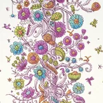 EDWARD STEED'S TOWERS OF FLOWERS MULTICOLOR BURST Schumacher Wallpaper wallpaper - SKU 5016140