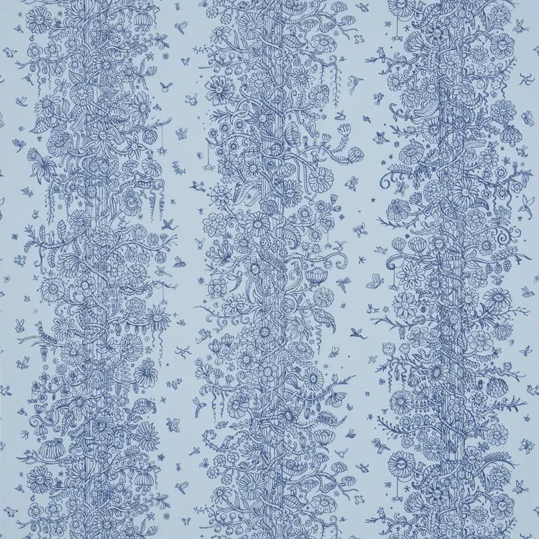 Schumacher EDWARD STEED'S TOWERS OF FLOWERS wallpaper