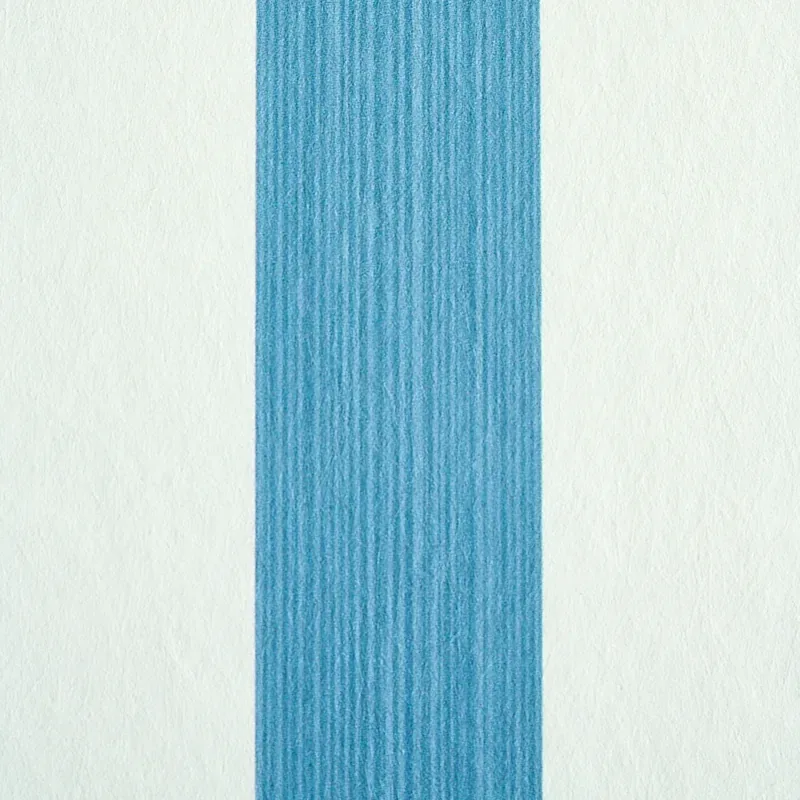 EDWIN STRIPE MEDIUM OCEAN Schumacher Wallpaper wallpaper - SKU 5011884
