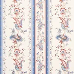 ELENA PAISLEY STRIPE BLUE Schumacher Wallpaper wallpaper - SKU 5012891