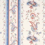 ELENA PAISLEY STRIPE BLUE Schumacher Wallpaper wallpaper - SKU 5012891
