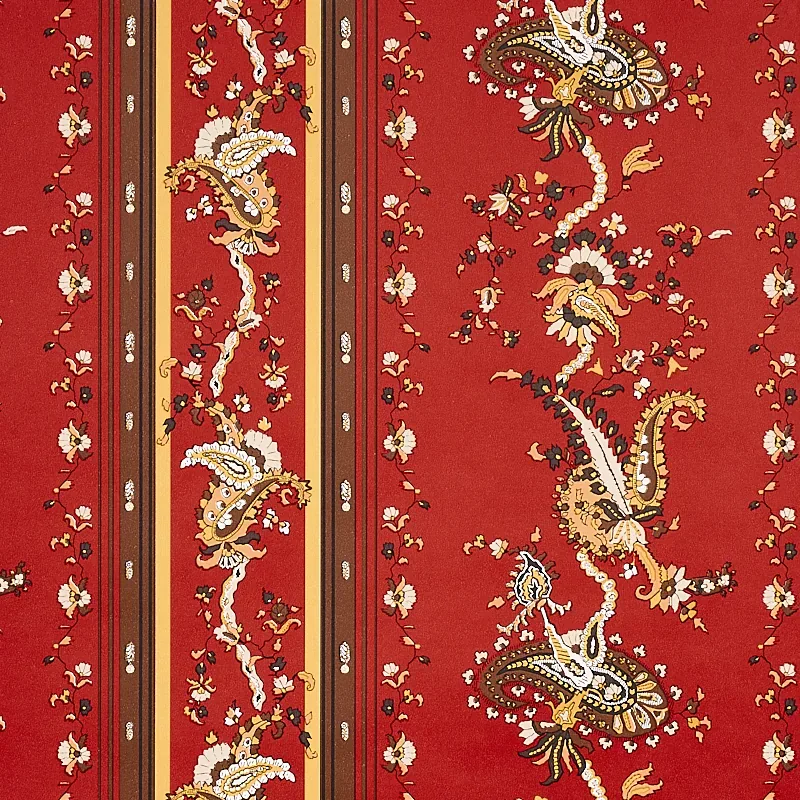 ELENA PAISLEY STRIPE POMPEII Schumacher Wallpaper wallpaper - SKU 5012892