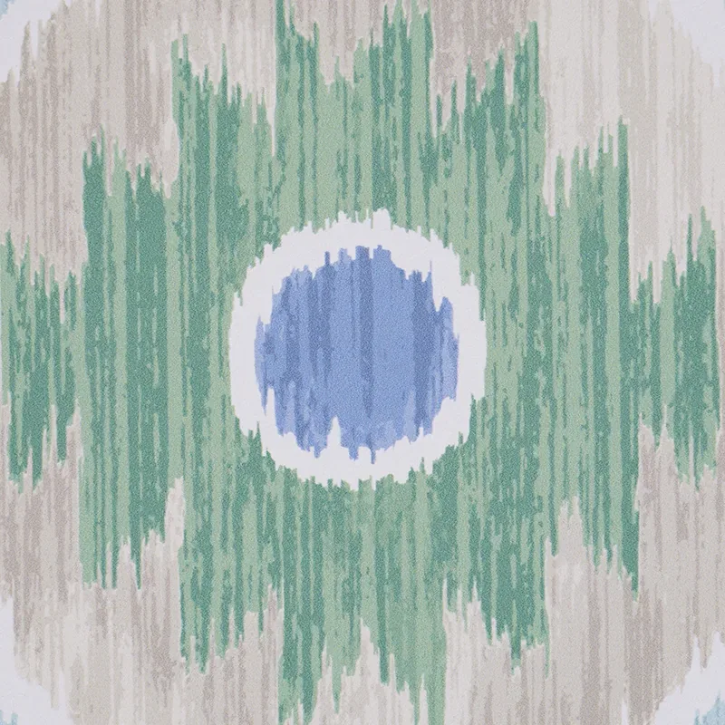 ELIZIA IKAT GREEN & BLUE Schumacher Wallpaper wallpaper - SKU 5010710