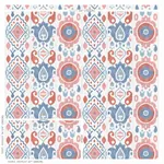 ELIZIA IKAT ROSE & INDIGO Schumacher Wallpaper wallpaper - SKU 5010712