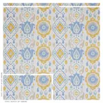 ELIZIA IKAT SKY & OCHRE Schumacher Wallpaper wallpaper - SKU 5010711