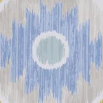 ELIZIA IKAT SKY & OCHRE Schumacher Wallpaper wallpaper - SKU 5010711