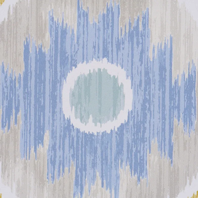 ELIZIA IKAT SKY & OCHRE Schumacher Wallpaper wallpaper - SKU 5010711