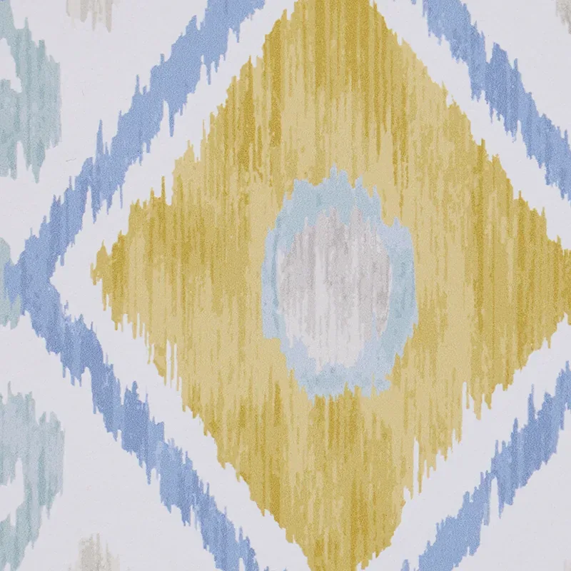 ELIZIA IKAT SKY & OCHRE Schumacher Wallpaper wallpaper - SKU 5010711