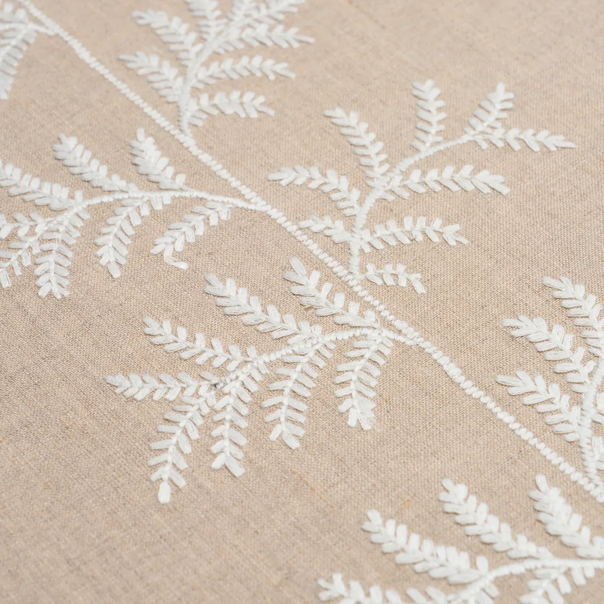 ELOISE EMBROIDERY WALLCOVERING NATURAL Schumacher Wallpaper wallpaper - SKU 5017101