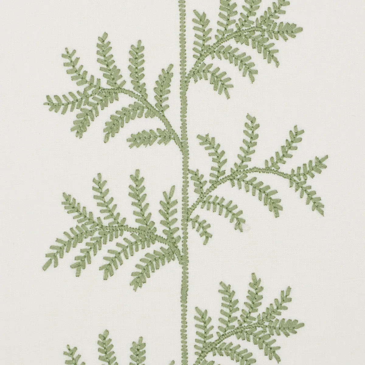 ELOISE EMBROIDERY WALLCOVERING SAGE Schumacher Wallpaper wallpaper - SKU 5017100
