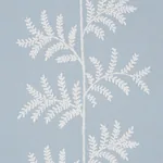 ELOISE EMBROIDERY WALLCOVERING SKY Schumacher Wallpaper wallpaper - SKU 5017102