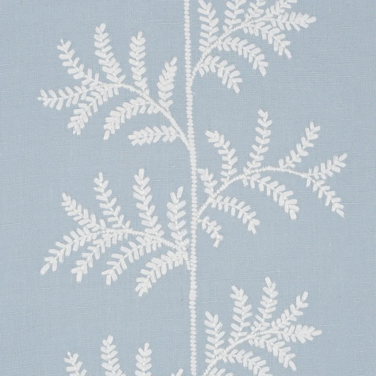 ELOISE EMBROIDERY WALLCOVERING SKY Schumacher Wallpaper wallpaper - SKU 5017102
