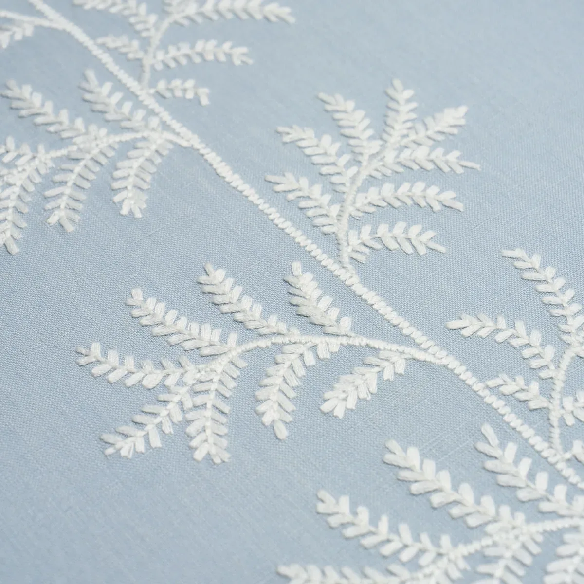 ELOISE EMBROIDERY WALLCOVERING SKY Schumacher Wallpaper wallpaper - SKU 5017102