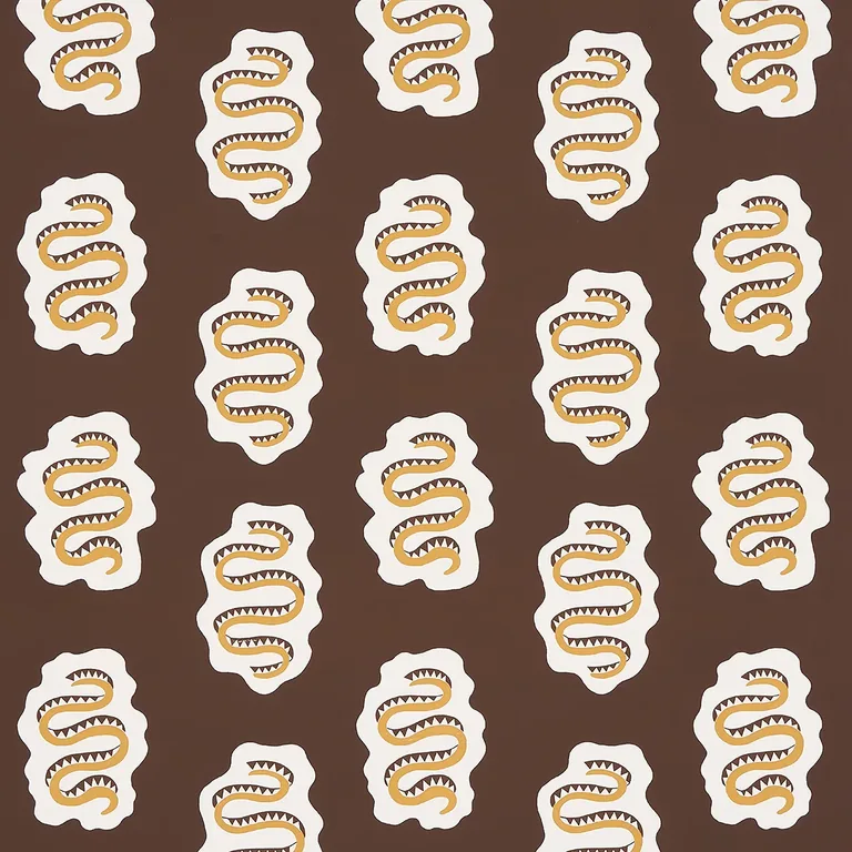 Schumacher Elsa wallpaper, color AMBER, SKU 5014812