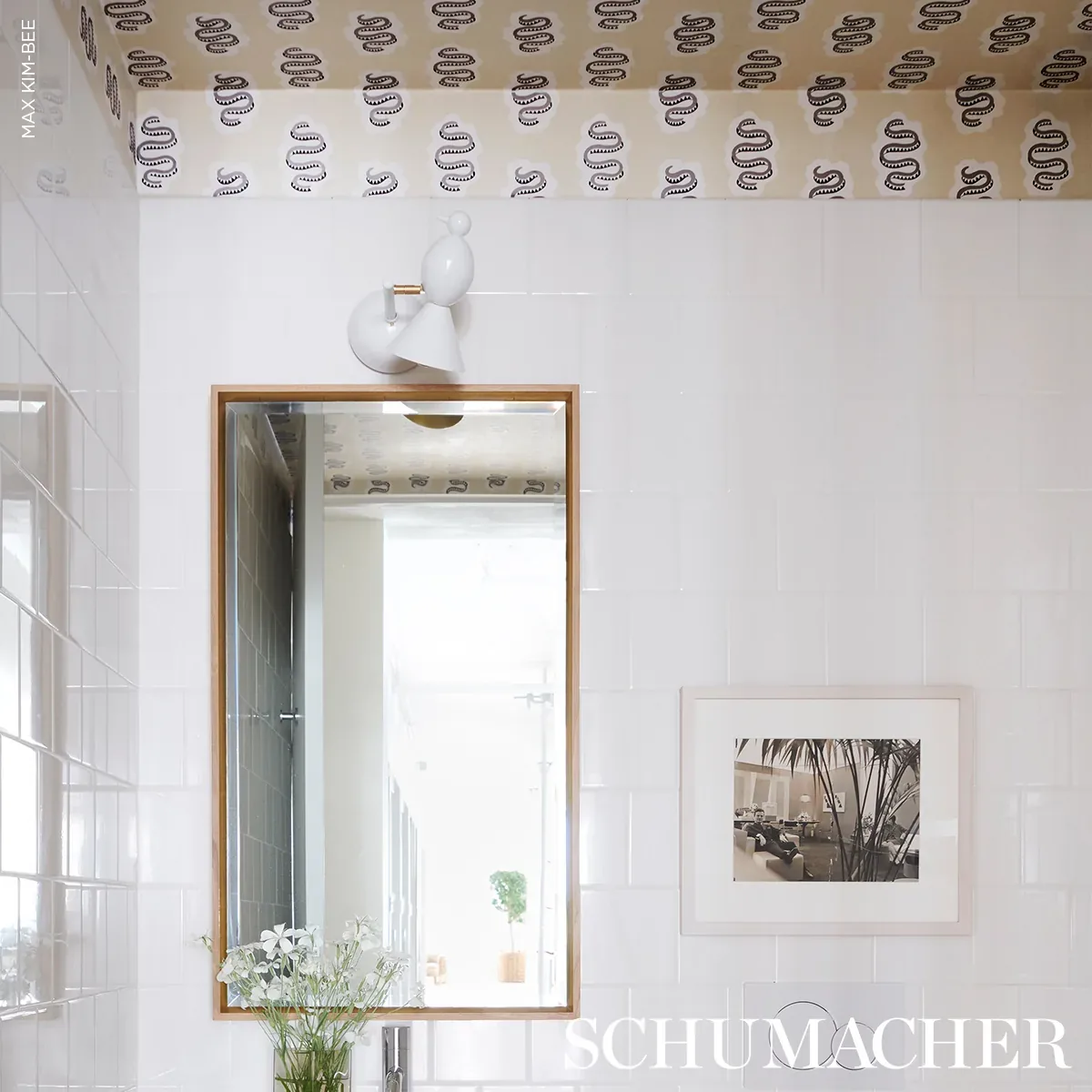 Elsa SANDSTONE Schumacher Wallpaper wallpaper - SKU 5014811