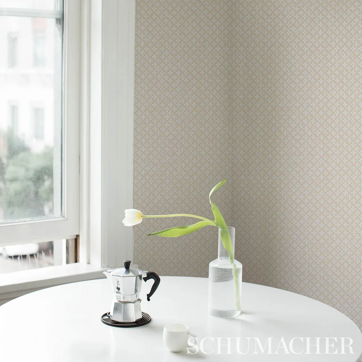 EMERSON - IVORY ON BEIGE Schumacher Wallpaper | Wallpaper Tw EMERSON IVORY ON BEIGE Schumacher Wallpaper wallpaper - SKU 5013941