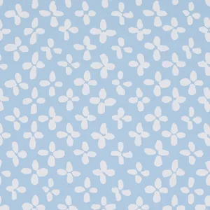 Schumacher EMERSON wallpaper, color IVORY ON SKY, SKU 5013940