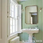 EMMA STRIPE - APPLE GREEN Schumacher Wallpaper | Wallpaper T EMMA STRIPE APPLE GREEN Schumacher Wallpaper wallpaper - SKU 5017216