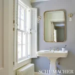 EMMA STRIPE NARROW AEGEAN Schumacher Wallpaper wallpaper - SKU 5017192
