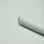 EMMA STRIPE NARROW AQUA Schumacher Wallpaper wallpaper - SKU 5017194