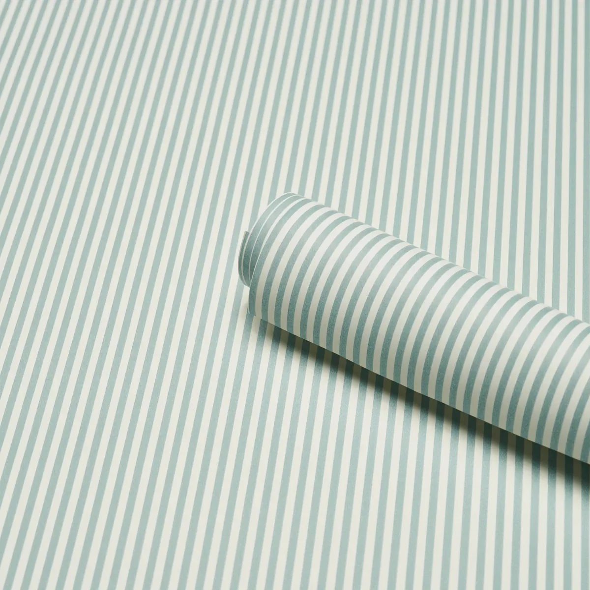 EMMA STRIPE NARROW AQUA Schumacher Wallpaper wallpaper - SKU 5017194