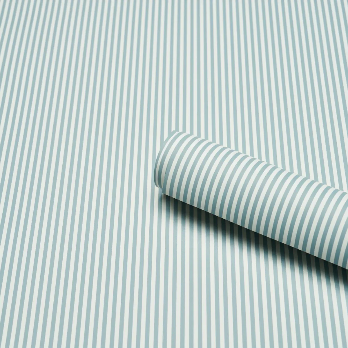 EMMA STRIPE NARROW CHAMBRAY Schumacher Wallpaper wallpaper - SKU 5017191