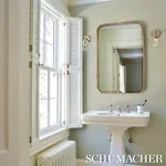 EMMA STRIPE NARROW NEUTRAL Schumacher Wallpaper wallpaper - SKU 5017197