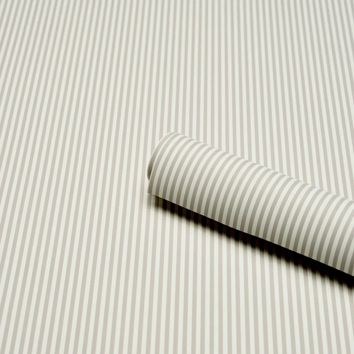 EMMA STRIPE NARROW STONE Schumacher Wallpaper wallpaper - SKU 5017198