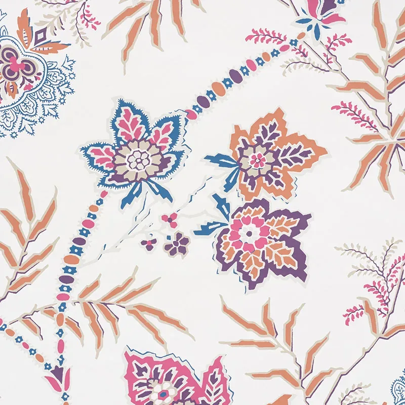EMPEROR'S VINE - AUBERGINE Schumacher Wallpaper | Wallpaper EMPEROR'S VINE AUBERGINE Schumacher Wallpaper wallpaper - SKU 5009291