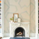 ENZO SISAL - BLUE Schumacher Wallpaper | Wallpaper Twins ENZO SISAL BLUE Schumacher Wallpaper wallpaper - SKU 5013050