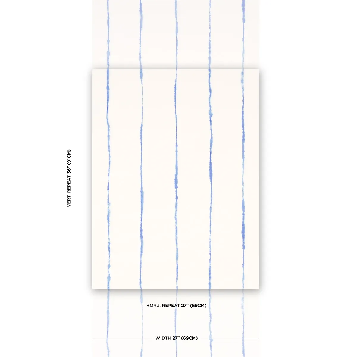 EPHEMERA CORNFLOWER Schumacher Wallpaper wallpaper - SKU 5014870