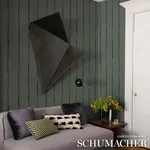 EPHEMERA TEAL GRAY Schumacher Wallpaper wallpaper - SKU 5014872